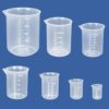 7 Sizes Plastic Graduated Cylinder and Plastic Beakers Set, Beakers 10ml 25ml 50ml 100ml 150ml 250ml 500ml, Ideal for DIY and Science Lab