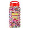 8000 pcs Pony Beads for Bracelet Multi-Colored Making Beads Bulk for Hair Braiding DIY Crafts Kandi Jewelry Key Chains and Ornaments Decorations Boxed (Multi Colored, XX-Large)