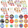 8000Pcs Reward Stickers 16 Rolls Animal Styles Teacher Motivational Sticker for School Classroom Supplies Home Students