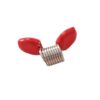 80pcs Bead Stopper Spring Clip Bead Wire End Crimp Bead Cover Findings DIY Bracelet Necklace Crafts Supplies(R-7x26mm)