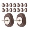 80Pcs Coffee Bean Pushpins Resin Thumb Tacks for Bulletin Board Photo Holder Office School Decor