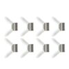 80pcs Handy Bead Stopper Bead Wire Ends Set for Jewelry Making Bead Line End to Prevent Beads from Falling(White)