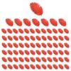 80 Pcs Red Feathers for Crafts, Natural Bulk Feathers 5.9 to 7.9 in 15 to 20 cm, Soft Plumes for DIY Wedding Home Decoration, Cake Floral Decor, Party Centerpieces, Photo Shoot, Table Displays