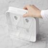 80 Tea Bag Organizer - Compact Tea Storage Holder with 8 Removable Clear Bins, 7.9” D x 6.3” W x 8.5” H, 1-Pack