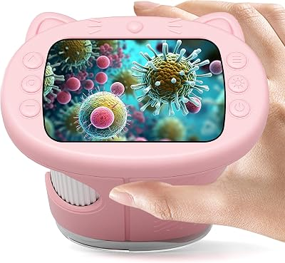 1000X Handheld Digital Microscope for Kids : Wonderquest Microscope with 2.0" IPS Screen, STEM Toys for Ages 3-6 8-13 Girls Boys Child, Portable Edu Gift Age 4-6 8-12 Children Students