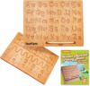 Montessori Alphabet Tracing Board, ABC Writing Practice Toy for Ages 3-5