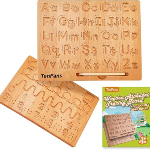 Montessori Alphabet Tracing Board, ABC Writing Practice Toy for Ages 3-5