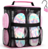 Mesh Shower Caddy,Portable Hanging Travel Toiletry Bag Dorm Room Essentials for College Students Girls,Large Makeup Organizer for Full-Sized Toiletries,Travel Essentials for Women