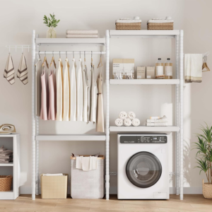IDEALHOUSE 30″ Adjustable Washer Dryer Shelf