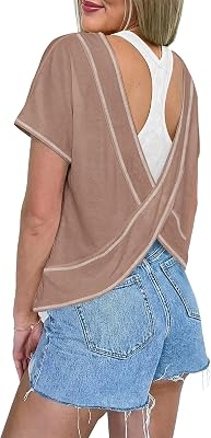 Women's Open Back Tops