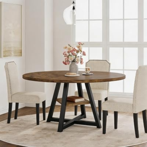 GARVEE 47.2″ Round Dining Table