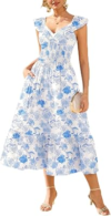 GRACE KARIN Summer Floral Maxi Dress