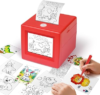 Smart AI Voice Sticker Maker Machine for Kids, Portable Thermal Sticker Printer Box with Display, Voice-Activated Inkless Mini Sticker Printer for DIY Crafts & Creative Gifts, Ages 6+