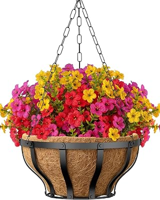 VOXOR 12 Bundles Artificial Hanging Flowers