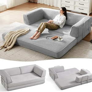 LINSY HOME 79” Convertible Sofa Bed