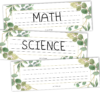 Hadley Designs Desk Name Tags for Classroom – 25 Student Desk Name Plates for Classroom Decor, 9×3 Greenery Nametags Cubby Labels Teacher Supplies, 1st 2nd 3rd Grade Kindergarten Preschool Must Haves