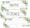 Hadley Designs Desk Name Tags for Classroom – 25 Student Desk Name Plates for Classroom Decor, 9×3 Greenery Nametags Cubby Labels Teacher Supplies, 1st 2nd 3rd Grade Kindergarten Preschool Must Haves