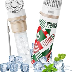 DUOMIY 2-In-1 Handheld Fan & Portable Ice Therapy Cup