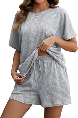 Summer Outfits for Women Knit Short Sets