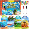 Search and Find Books for Kids 3-5, Reusable Preschool Learning Activities, Perfect Road Trip Car Airplane Games, Educational Toys, Busy Books for 3 4 5 6 Year Old Boys Girl Christmas Birthday Gifts