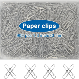 900 Pcs Paper Clips, 1.3 Inch Medium Paper Clips for Office School Home.