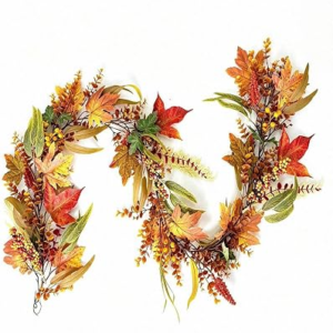 HIPTREE 6FT Fall Maple Leaf Garland