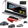 AUXITO 6000A Jump Starter, 12V Car Battery Jump Starter, Up to All Gas & 12L Diesel Engine with LED Display, Portable Jump Box with 3 Modes Flashlight and Jumper Cable, Storage Case