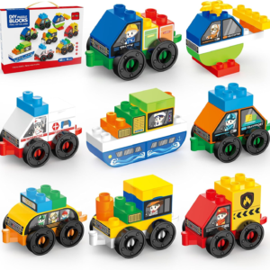 DIYBee Toddler Car Building Blocks STEM Toy, Build 8 Cars