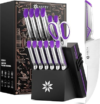 ASETY Kitchen Knife Set, 15 Pcs