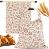 PICCIRCUIT 2 Pack Beeswax Sourdough Bread Bags