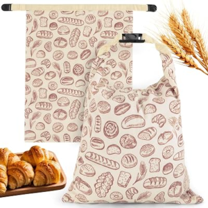 PICCIRCUIT 2 Pack Beeswax Sourdough Bread Bags