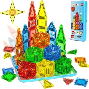IGIVI Mini Magnetic Tiles Travel Set