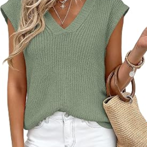 PRETTYGARDEN Lightweight Sweaters Vest