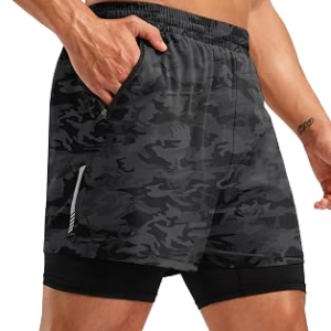PUDOLLA Mens 7″” Running Shorts