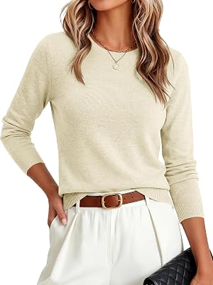 ANRABESS Long Sleeve Fitted Sweaters