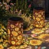 NKDFRI 2 Pack Sunflower Solar Lanterns Outdoor Waterproof