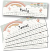 Hadley Designs Desk Name Tags for Classroom –36 Student Name Tags for Desks, 14.5×4.5 Name Plates for Classroom Decor, Teacher Supplies Boho Nametags, 1st-3rd Grade Kindergarten Preschool Must Haves