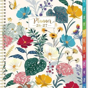 Planner 2026-2027 – Academic Planner 2026-2027, Jul. 2026 – Jun.2027, 9” × 11”, Planner Weekly and Monthly, Premium Paper, Back Pocket, Colorful Tabs, Twin-wire Binding