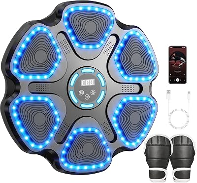 HLTHAIR Music Boxing Machine with Gloves