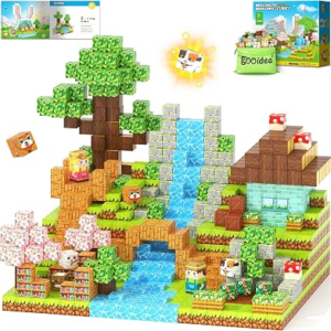 200PCS 0.8″ Magnetic STEM Building Blocks Creative Fun for Kids Boys Girls