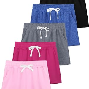 JORHIG 4-5 Pack Girls Shorts