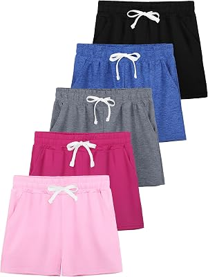 JORHIG 4-5 Pack Girls Shorts