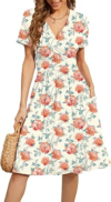 WEACZZY Womens Short Sleeve Casual Dresses