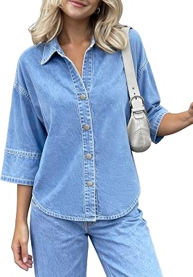 QAZEL VORRLON Women Denim Shirt