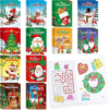 BenLouis 60 Pcs Christmas Mini Coloring Books Kids Xmas Party Favors Small Activity Books Bulk for Kids Student Holiday Goodie Bags Stuffers Return Gifts Classroom Travel