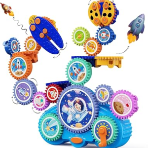 KOKODI Gear Building Toys for Kids, Electric & Manual Construction Set for Kids, Engineering Learning Kit for Ages 3-8 Years Old, Birthday Gifts & Preschool Educational Toys for Boys Girls