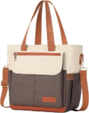 Lunch Box Lunch Bag Women, Leakproof Insulated Lunch Cooler Bag for Women, Large Lunch Tote Bags Adults(Brown,16.2L)