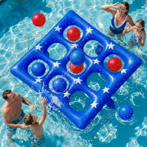 WONOVATE Inflatable Pool Tic Tac Toe