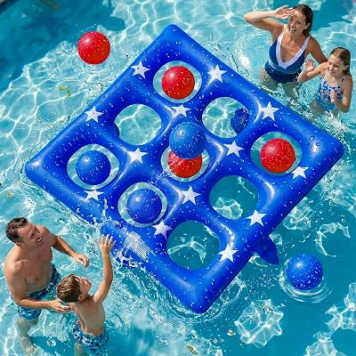 WONOVATE Inflatable Pool Tic Tac Toe