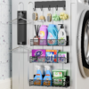 JulktLli 5 Pack Multifunctional Magnetic Shelves for Washing Machine & Refrigerator